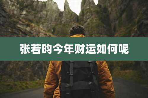 张若昀今年财运如何呢