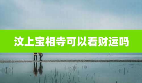 汶上宝相寺可以看财运吗