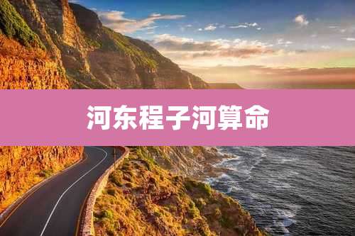 河东程子河算命