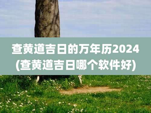 查黄道吉日的万年历2024(查黄道吉日哪个软件好)