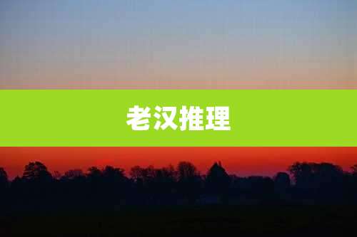 老汉推理