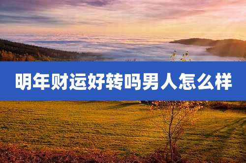 明年财运好转吗男人怎么样