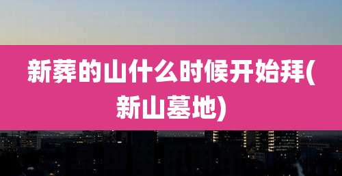 新葬的山什么时候开始拜(新山墓地)