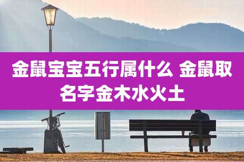 金鼠宝宝五行属什么 金鼠取名字金木水火土