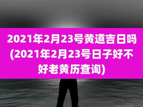 2021年2月23号黄道吉日吗(2021年2月23号日子好不好老黄历查询)