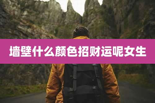 墙壁什么颜色招财运呢女生