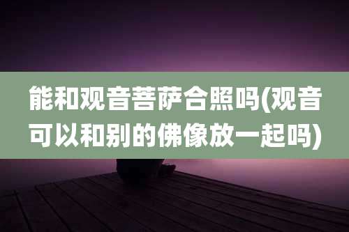 能和观音菩萨合照吗(观音可以和别的佛像放一起吗)