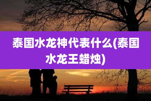 泰国水龙神代表什么(泰国水龙王蜡烛)