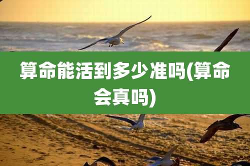 算命能活到多少准吗(算命会真吗)