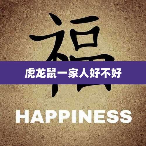 虎龙鼠一家人好不好