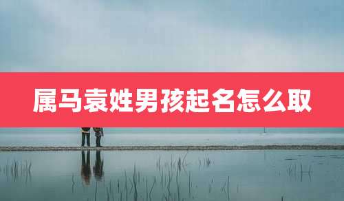 属马袁姓男孩起名怎么取