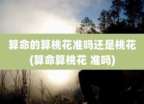 算命的算桃花准吗还是桃花(算命算桃花 准吗)