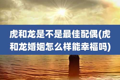 虎和龙是不是最佳配偶(虎和龙婚姻怎么样能幸福吗)