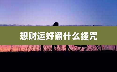 想财运好诵什么经咒