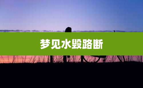 梦见水毁路断
