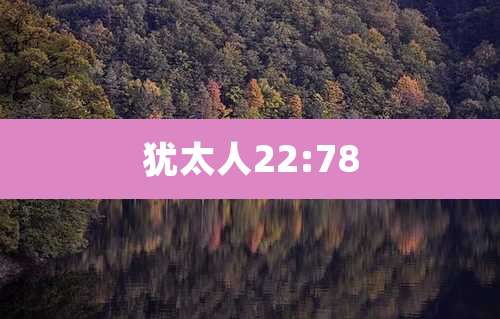 犹太人22:78