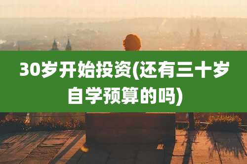 30岁开始投资(还有三十岁自学预算的吗)