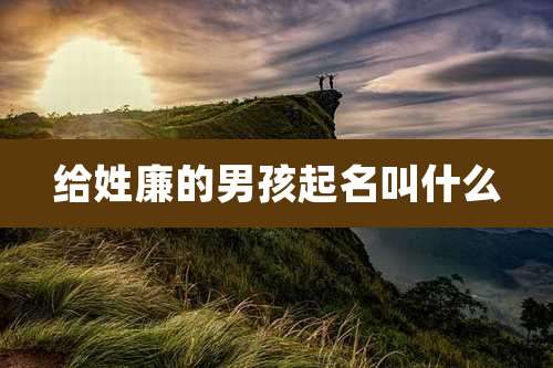 给姓廉的男孩起名叫什么