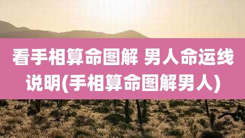 看手相算命图解 男人命运线说明(手相算命图解男人)