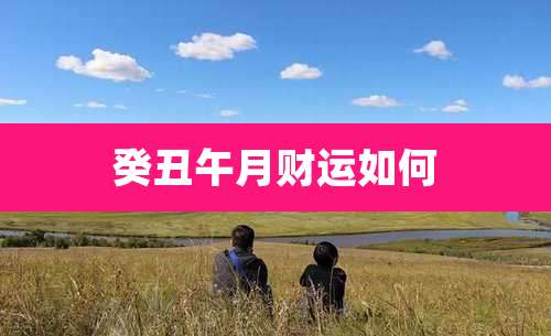 癸丑午月财运如何