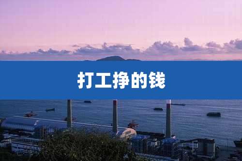 打工挣的钱