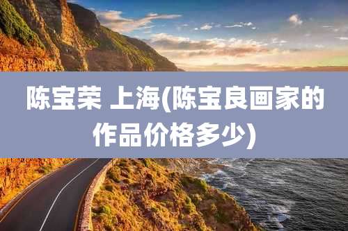 陈宝荣 上海(陈宝良画家的作品价格多少)