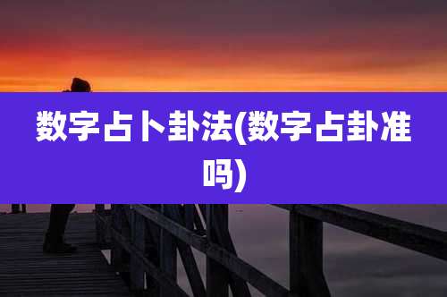 数字占卜卦法(数字占卦准吗)