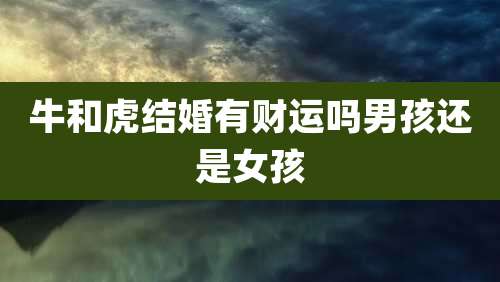 牛和虎结婚有财运吗男孩还是女孩