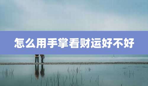 怎么用手掌看财运好不好