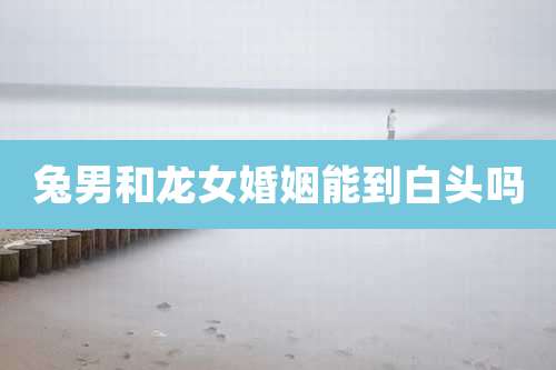 兔男和龙女婚姻能到白头吗