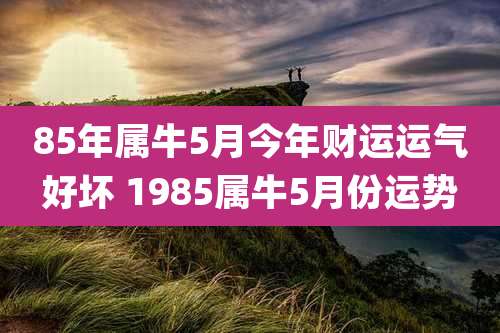 85年属牛5月今年财运运气好坏 1985属牛5月份运势