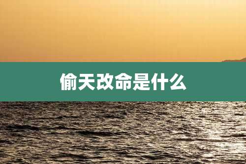 偷天改命是什么