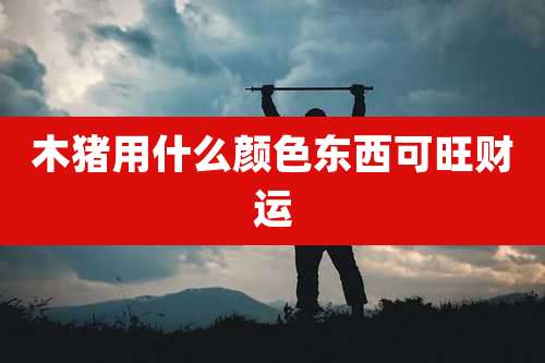 木猪用什么颜色东西可旺财运