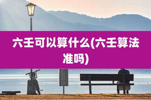 六壬可以算什么(六壬算法准吗)