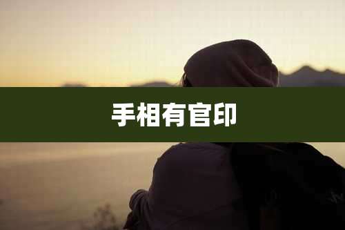 手相有官印