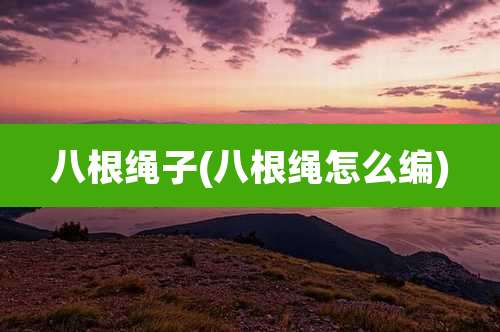 八根绳子(八根绳怎么编)