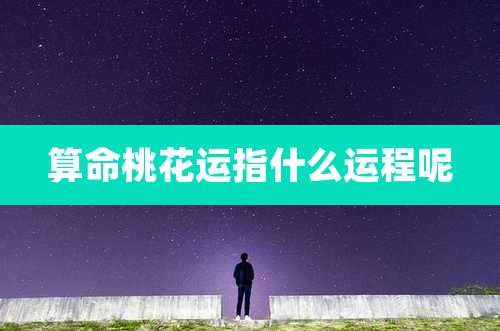 算命桃花运指什么运程呢