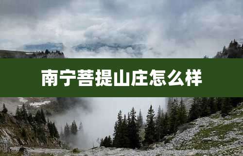南宁菩提山庄怎么样
