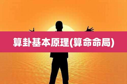 算卦基本原理(算命命局)