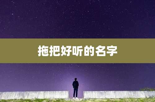 拖把好听的名字