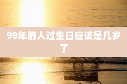 99年的人过生日应该是几岁了