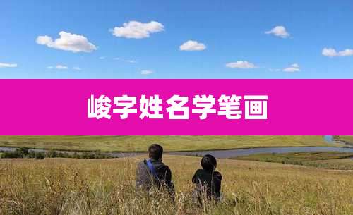 峻字姓名学笔画