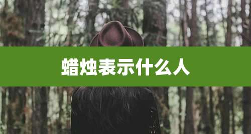 蜡烛表示什么人