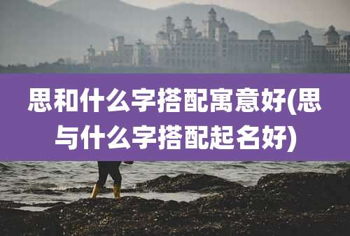 思和什么字搭配寓意好(思与什么字搭配起名好)