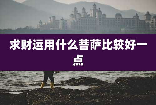 求财运用什么菩萨比较好一点