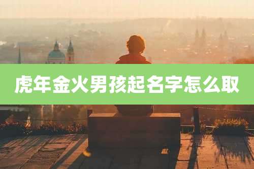 虎年金火男孩起名字怎么取