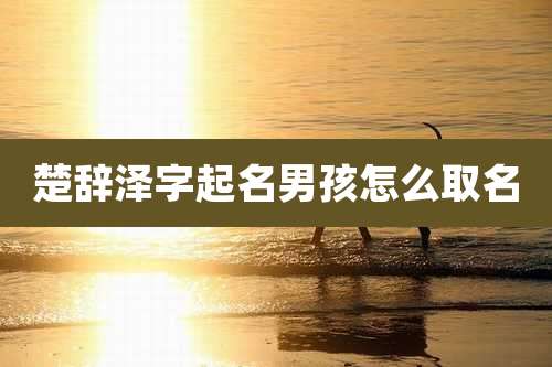 楚辞泽字起名男孩怎么取名