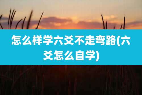 怎么样学六爻不走弯路(六爻怎么自学)