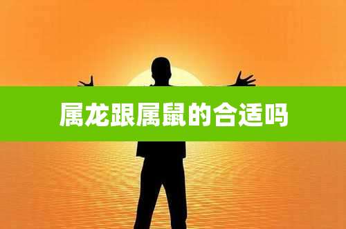 属龙跟属鼠的合适吗