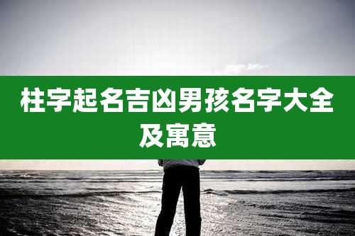 柱字起名吉凶男孩名字大全及寓意